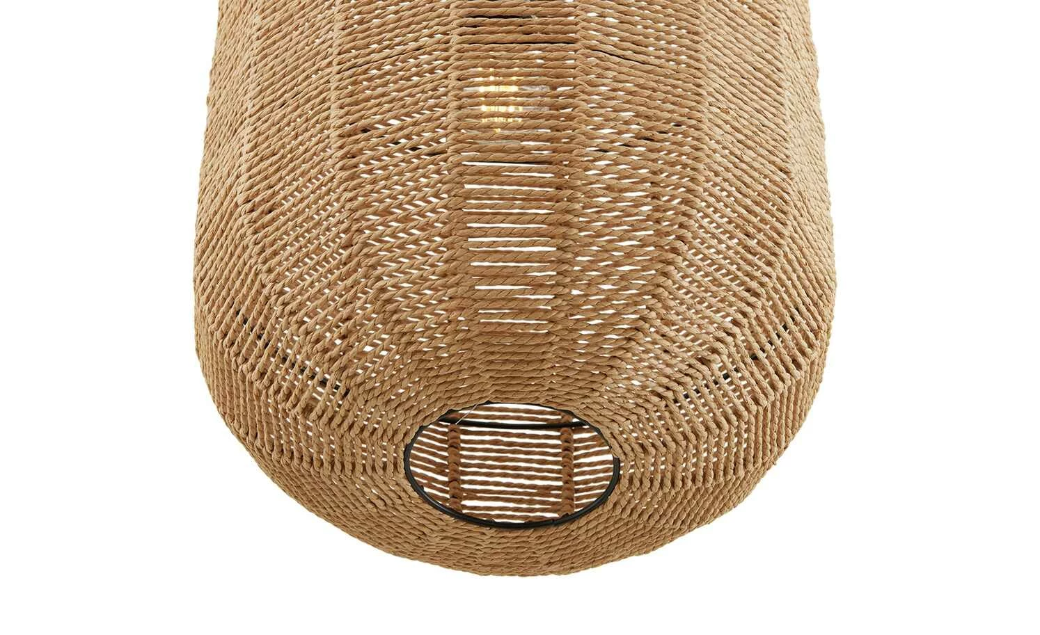 Trio Pendelleuchte, 1-flammig, Sisal braun `groß ´ | 35|cm 9 Trio Pendelleuchte, 1-flammig, Sisal braun `groß ´ | 35|cm – Bild 7