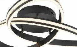 Trio LED-Deckenleuchte, schwarz, ´gedreht´ -Innenleuchten Verkaufsladen 11687217 7 202203312232