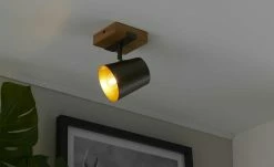 Trio Wand-/Deckenstrahler 1-flammig, Nickel-antik