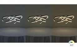 Fischer-Honsel LED-Pendelleuchte, Leuchtelemente verdreht sandschwarz