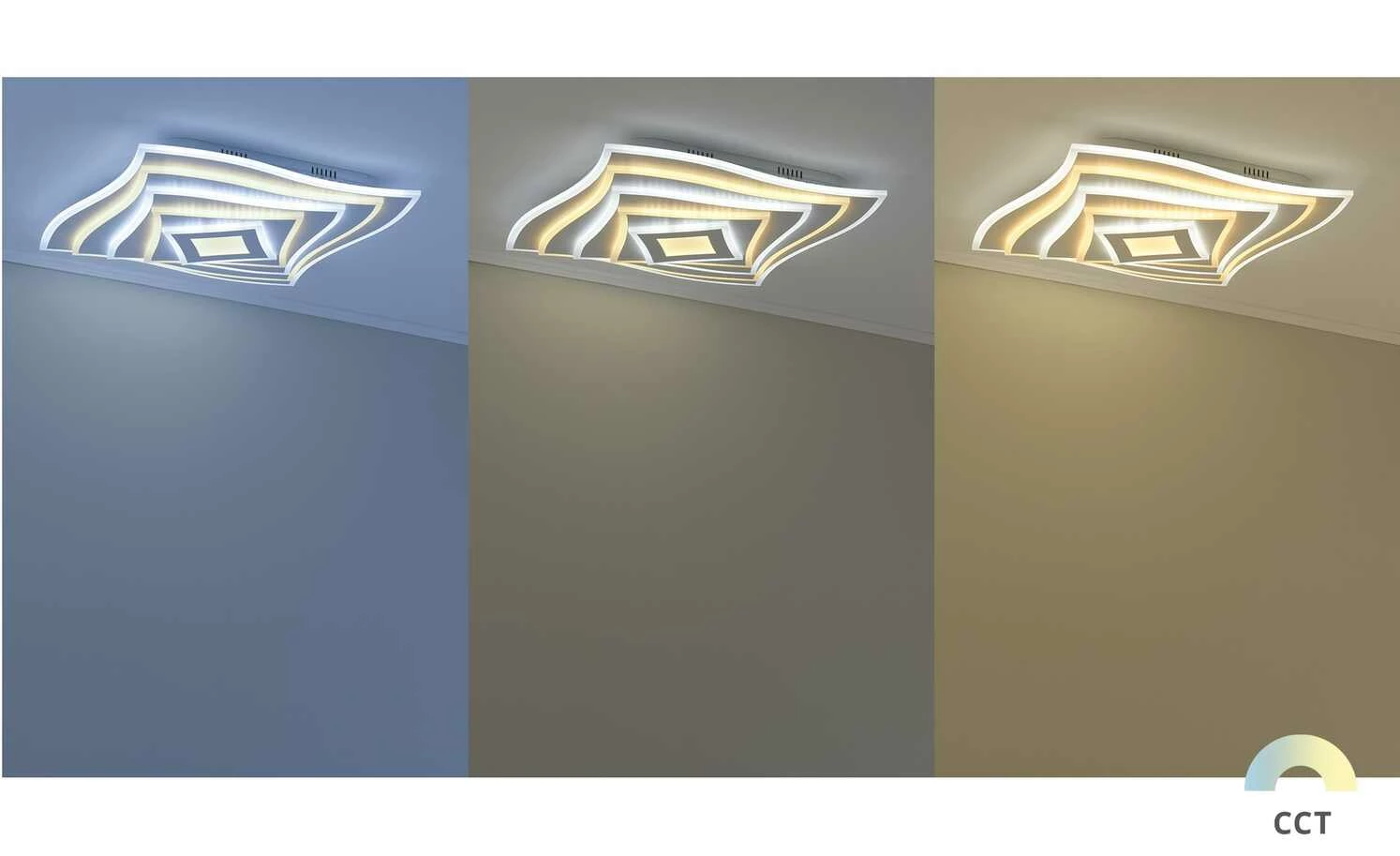 Fischer-Honsel LED-Deckeneuchte, weiß, mit Fernbedienung und Backlight 5 Fischer-Honsel LED-Deckeneuchte, weiß, mit Fernbedienung und Backlight – Bild 3