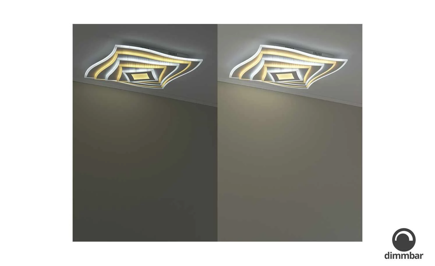 Fischer-Honsel LED-Deckeneuchte, weiß, mit Fernbedienung und Backlight 4 Fischer-Honsel LED-Deckeneuchte, weiß, mit Fernbedienung und Backlight – Bild 2