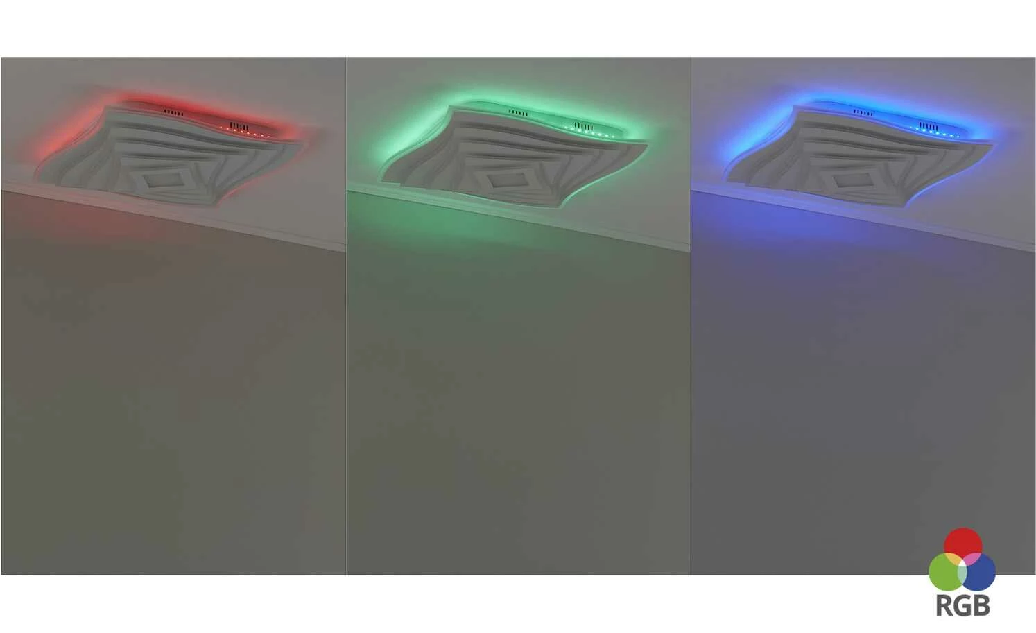 Fischer-Honsel LED-Deckeneuchte, weiß, mit Fernbedienung und Backlight 3 Fischer-Honsel LED-Deckeneuchte, weiß, mit Fernbedienung und Backlight