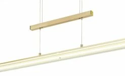 Fischer-Honsel LED-Pendelleuchte, messing matt mit Dimmer -Innenleuchten Verkaufsladen 11687375 2 202202071235
