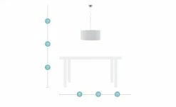 Pendelleuchte, 1-flammig, Stoff weiß 11 Pendelleuchte, 1-flammig, Stoff weiß -Innenleuchten Verkaufsladen 11687431 1 202202021242