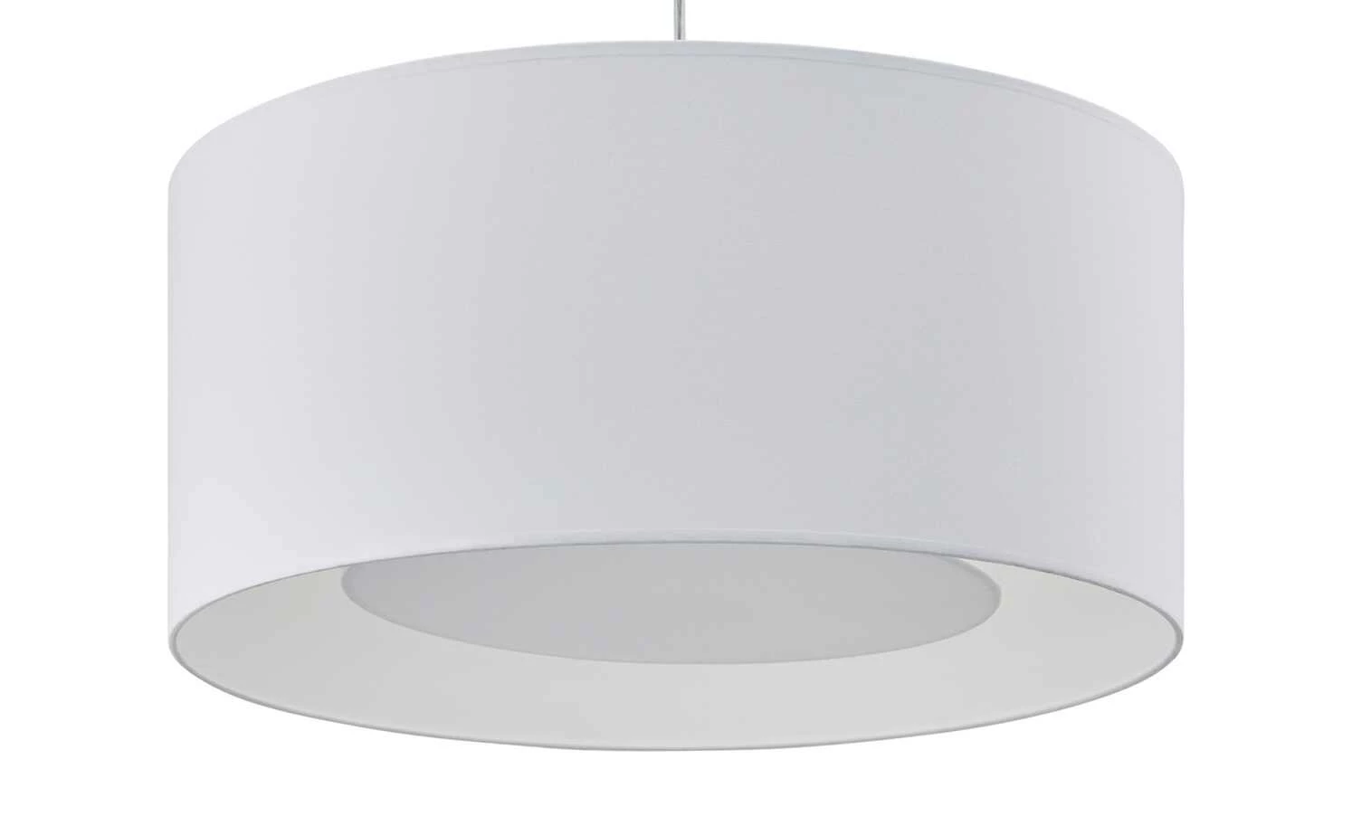 Pendelleuchte, 1-flammig, Stoff weiß 4 Pendelleuchte, 1-flammig, Stoff weiß – Bild 2