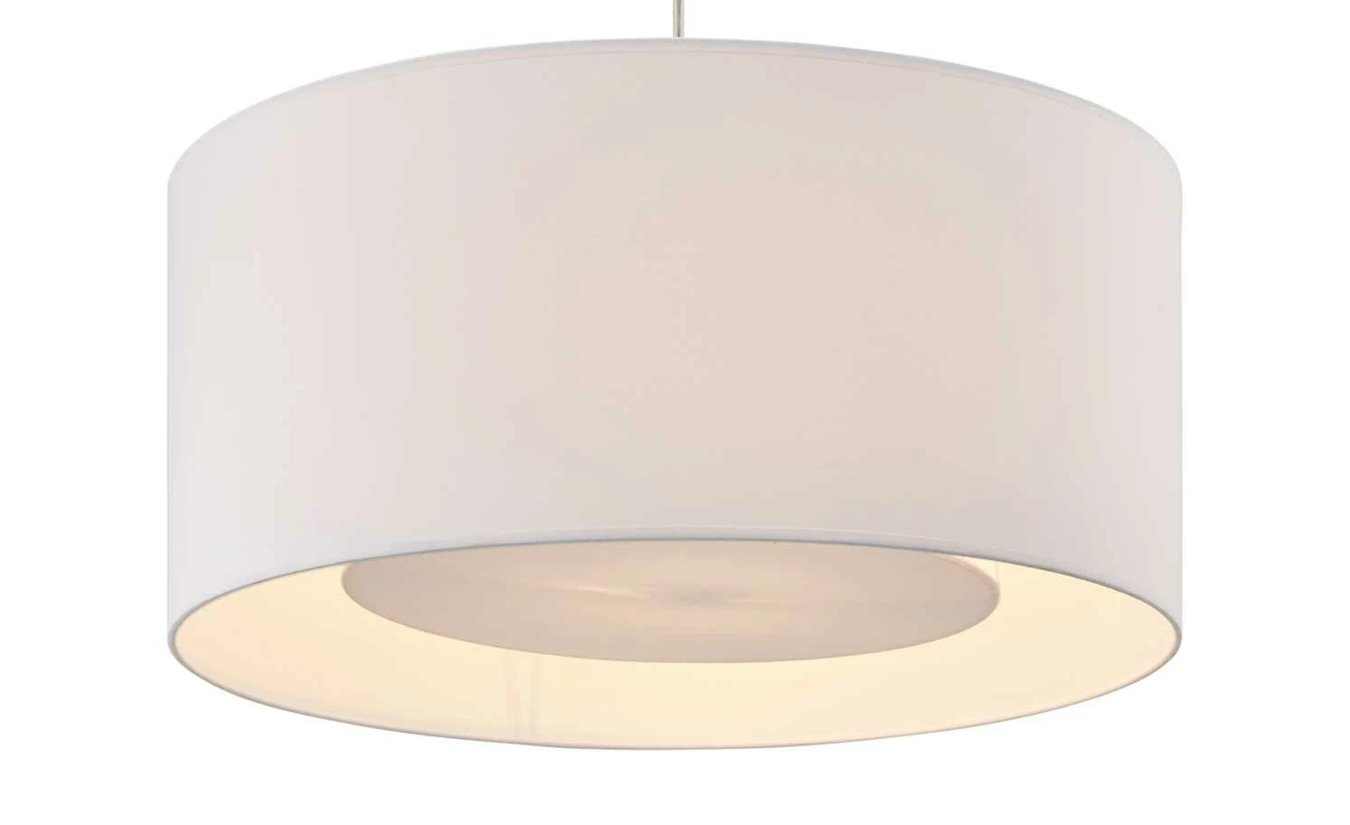 Pendelleuchte, 1-flammig, Stoff weiß 9 Pendelleuchte, 1-flammig, Stoff weiß – Bild 7