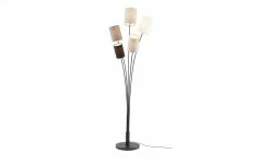 KHG Stehleuchte, 5-flammig, schwarz mit Stoffschirmen -Innenleuchten Verkaufsladen 11687449 1 202204121234