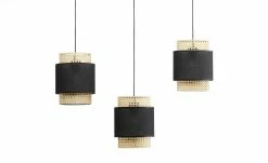 Pendelleuchte 3-flammig, Wiener Geflecht schwarz -Innenleuchten Verkaufsladen 11687457 3 202110212232