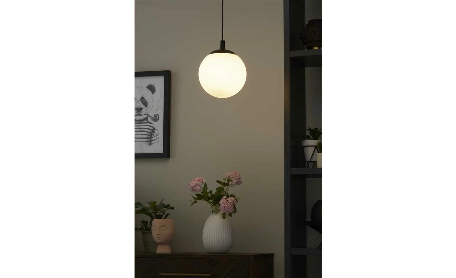 Wofi Pendelleuchte, 1-flammig, Glaskugel ´klein´ | 20|cm 4 Wofi Pendelleuchte, 1-flammig, Glaskugel ´klein´ | 20|cm – Bild 2