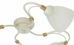 Deckenleuchte, 4-flammig, elfenbein/goldfarben -Innenleuchten Verkaufsladen 11687494 4 202206231234