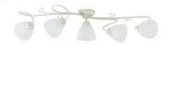 Deckenleuchte,, 5-flammig, elfenbein/goldfarben -Innenleuchten Verkaufsladen 11687497 2 202206231234