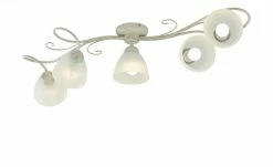 Deckenleuchte,, 5-flammig, elfenbein/goldfarben -Innenleuchten Verkaufsladen 11687497 6 202206231234