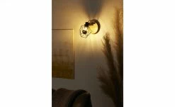 Paul Neuhaus Decken- und Wandstrahler, 1-flammig, Rubber Wood