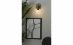 Paul Neuhaus Decken- und Wandstrahler, 1-flammig, Pinie / Metall