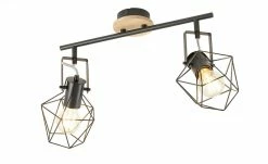 Paul Neuhaus Deckenstrahler, 2-flammig, Rubber Wood/Drahtgestell -Innenleuchten Verkaufsladen 11687511 1 202202071235