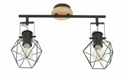 Paul Neuhaus Deckenstrahler, 2-flammig, Rubber Wood/Drahtgestell -Innenleuchten Verkaufsladen 11687511 7 202202071235