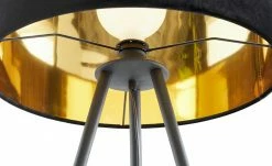 Stehleuchte, 1-flammig, Samtschirm schwarz/gold 15 Stehleuchte, 1-flammig, Samtschirm schwarz/gold -Innenleuchten Verkaufsladen 11687517 7 202207071237