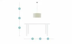 Pendelleuchte, 1-flammig, Stoff beige -Innenleuchten Verkaufsladen 11687526 6 202205042232