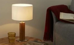 Herzblut Tischleuchte, 1-flammig, Eiche geölt