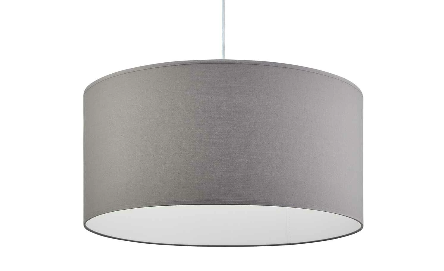 Pendelleuchte, 1-flammig, Stoff grau 3 Pendelleuchte, 1-flammig, Stoff grau