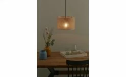 Pendelleuchte, 1-flammig, Juteschirm `klein` | 30|cm