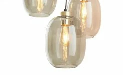 Pendelleuchte, 3-flammig, Glas graphitfarben -Innenleuchten Verkaufsladen 11687796 9 202206231234