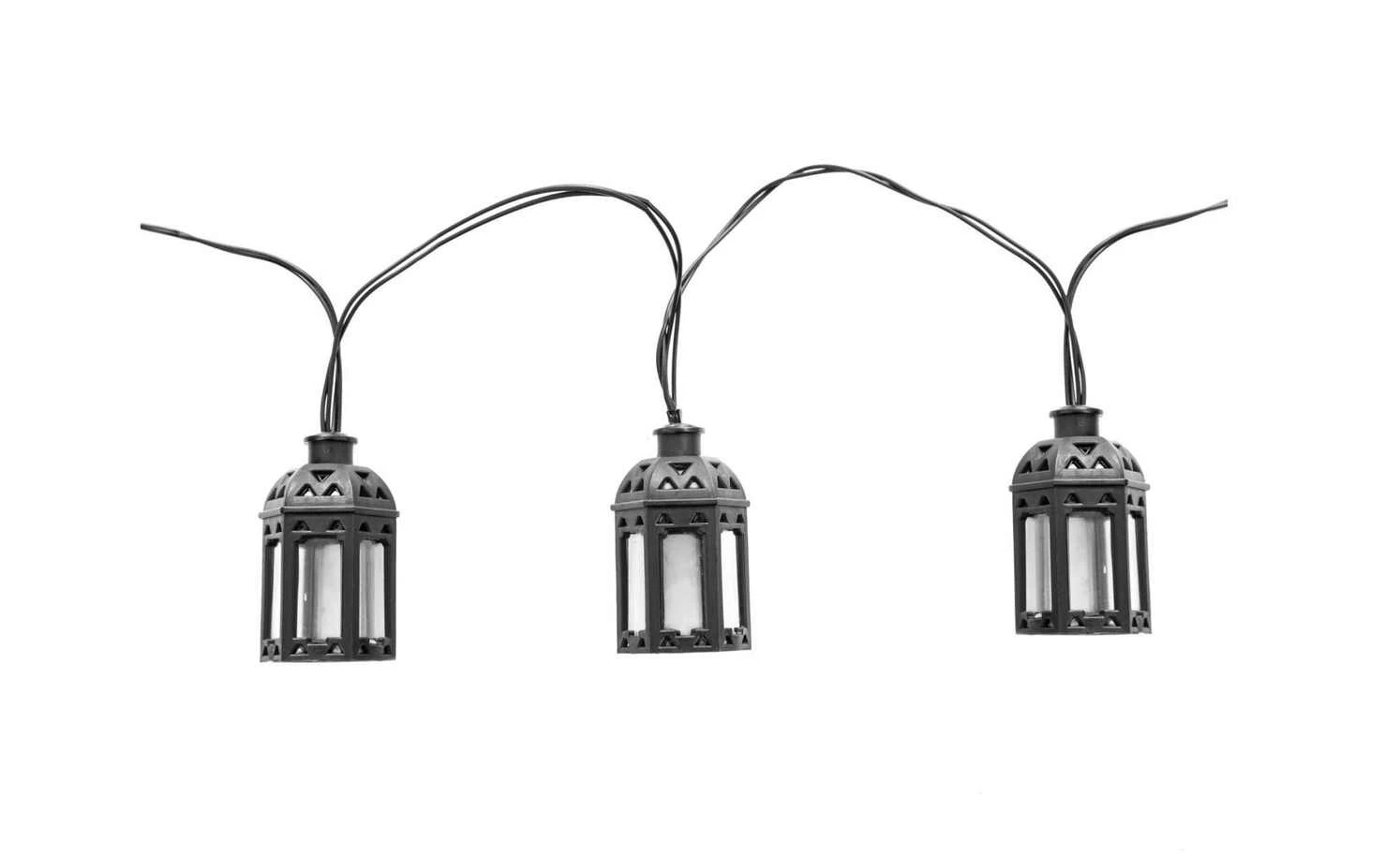 Solar-Lichterkette, schwarz, 8-flammig 3 Solar-Lichterkette, schwarz, 8-flammig