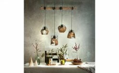 Pendelleuchte, 4-flammig, mit Grasgeflecht/ Eukalyptus -Innenleuchten Verkaufsladen 11687914 3 202204122233