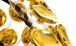 Pendelleuchte, 3-flammig, goldfarben/ schwarz 8 Pendelleuchte, 3-flammig, goldfarben/ schwarz -Innenleuchten Verkaufsladen 11687928 2 202204122233