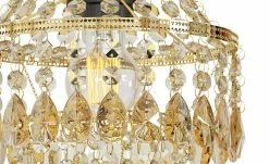 Kronleuchter, 1-flammig, goldfarbener Behang -Innenleuchten Verkaufsladen 11687933 2 202204122233