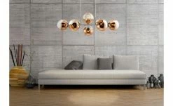 Pendelleuchte, 8-flammig, Glaskugeln kupferfarben -Innenleuchten Verkaufsladen 11687934 2 202204122233