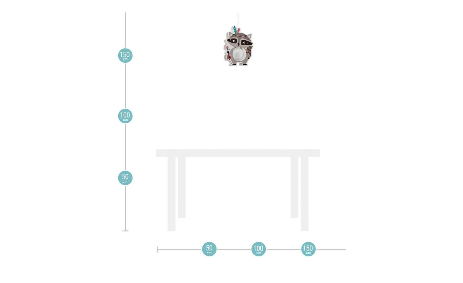 Pendelleuchte Waschbär Oskar 6 Pendelleuchte Waschbär Oskar – Bild 4