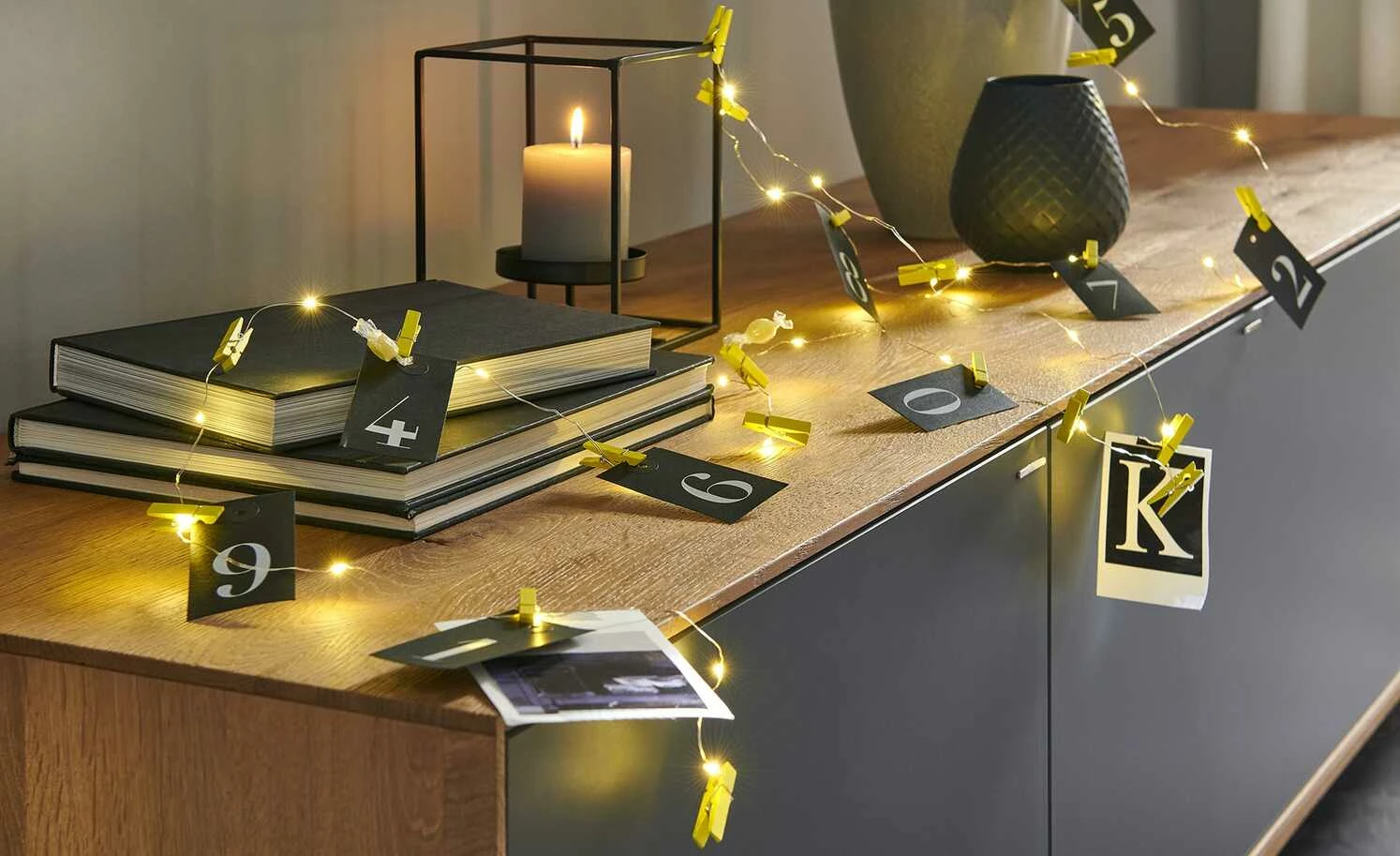 LED Lichterkette inkl. 20 Klammern | Gelb 3 LED Lichterkette inkl. 20 Klammern | Gelb