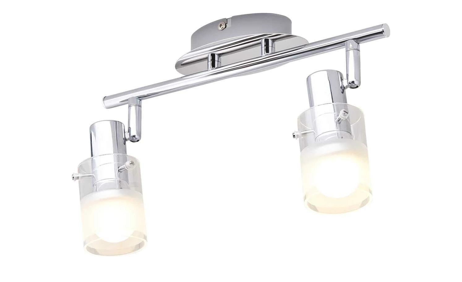 KHG LED-Deckenstrahler, 2-flammig Glas teilsatiniert 4 KHG LED-Deckenstrahler, 2-flammig Glas teilsatiniert – Bild 2