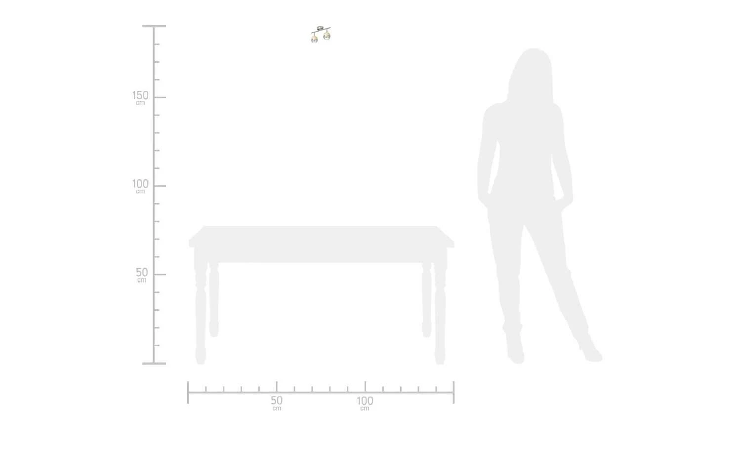 KHG LED-Spot, 2-flammig mit Holz 8 KHG LED-Spot, 2-flammig mit Holz – Bild 6