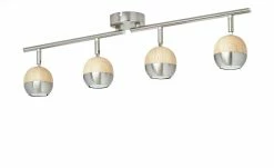 KHG LED-Spot, 4-flammig, mit Holz -Innenleuchten Verkaufsladen 663851 2 201811271526