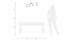 KHG LED-Spot, 4-flammig, mit Holz -Innenleuchten Verkaufsladen 663851 8 202106212233