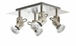KHG Spot, 4-flammig, Nickel matt -Innenleuchten Verkaufsladen 664070 2 201901170916