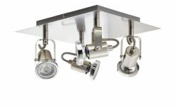 KHG Spot, 4-flammig, Nickel matt -Innenleuchten Verkaufsladen 664070 3 201901170916