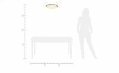 KHG LED-Deckenleuchte, 1-flammig, goldfarben | 42,5|cm -Innenleuchten Verkaufsladen 664101 11 202002252238