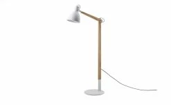 HOME STORY Leseleuchte, 1-flammig, Weiß / Esche -Innenleuchten Verkaufsladen 664196 8 202106221241