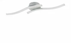 KHG LED-Deckenleuchte, 2-flammig, alufarben -Innenleuchten Verkaufsladen 664431 3 202010200204