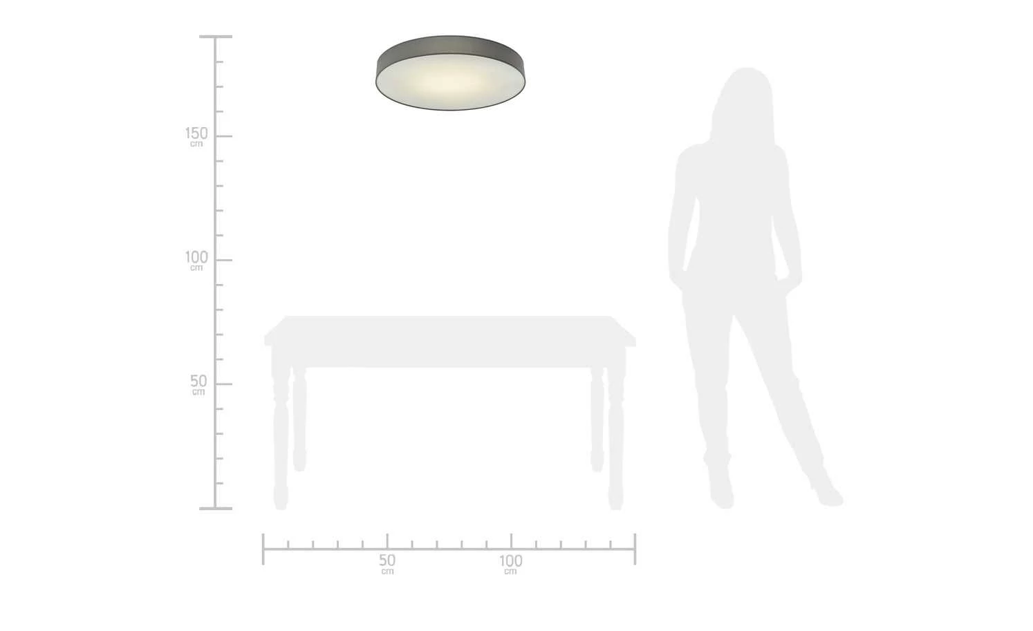 KHG LED-Deckenleuchte | Grau 10 KHG LED-Deckenleuchte | Grau – Bild 8