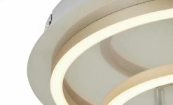 Meisterleuchten LED-Deckenleuchte, 2-flammig, chrom ´2 Ringe´ -Innenleuchten Verkaufsladen 665145 1 202010201343