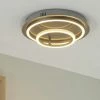 Meisterleuchten LED-Deckenleuchte, 2-flammig, chrom ´2 Ringe´ -Innenleuchten Verkaufsladen 665145 4 202010201343