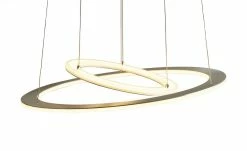 B-Leuchten LED-Pendelleuchte, Nickel matt/ chrom abgesetzt -Innenleuchten Verkaufsladen 665188 1 202110202232