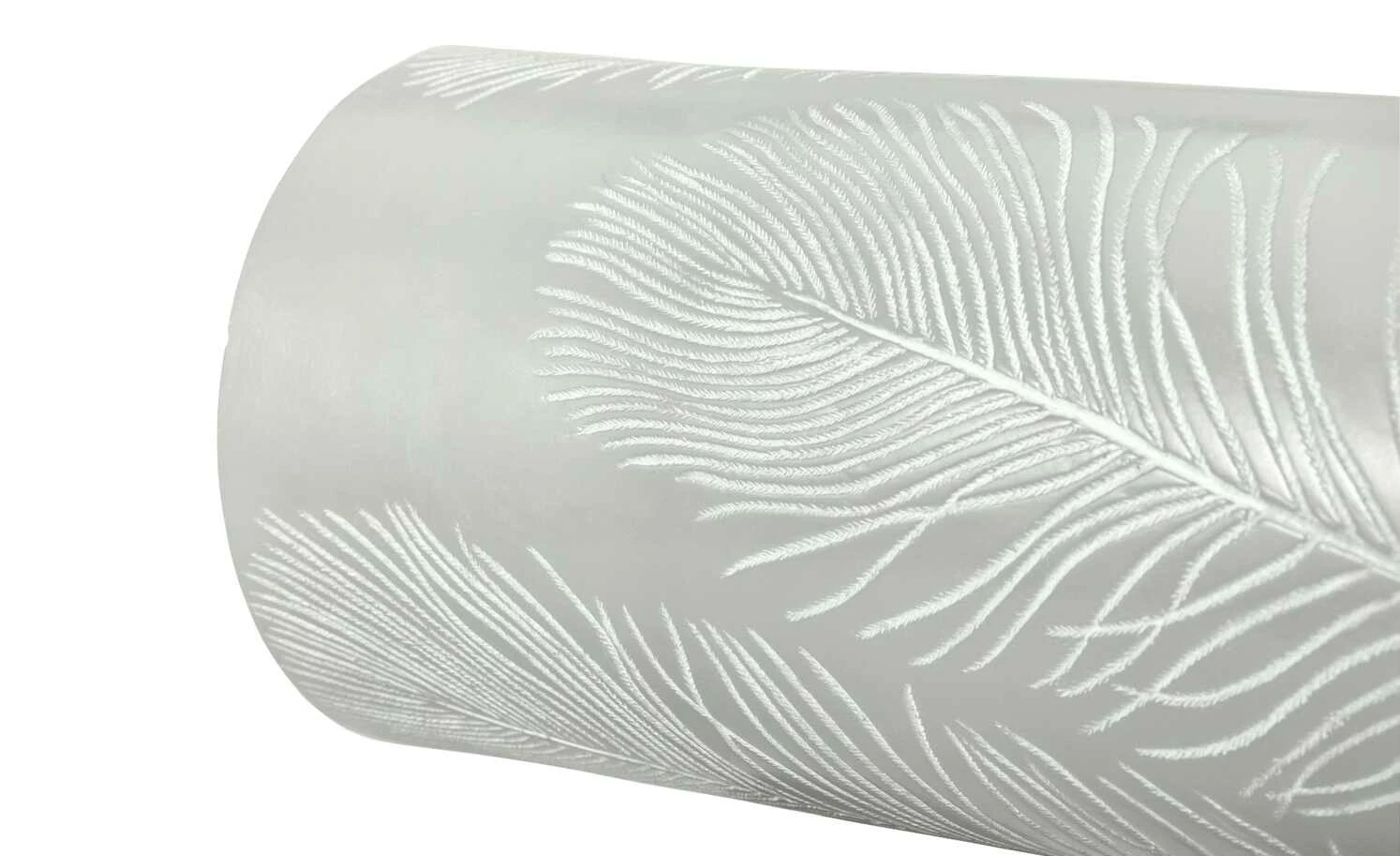 LED-Echtwachs-Kerzen 2er-Set, grau mit Federoptik 8 LED-Echtwachs-Kerzen 2er-Set, grau mit Federoptik – Bild 6