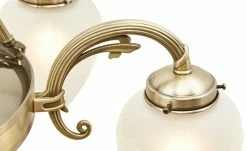 KHG Kronleuchter messing matt 8-flammig -Innenleuchten Verkaufsladen 680606 8 201811271453