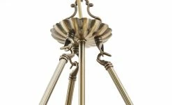 KHG Kronleuchter messing matt 8-flammig -Innenleuchten Verkaufsladen 680606 9 201811271453